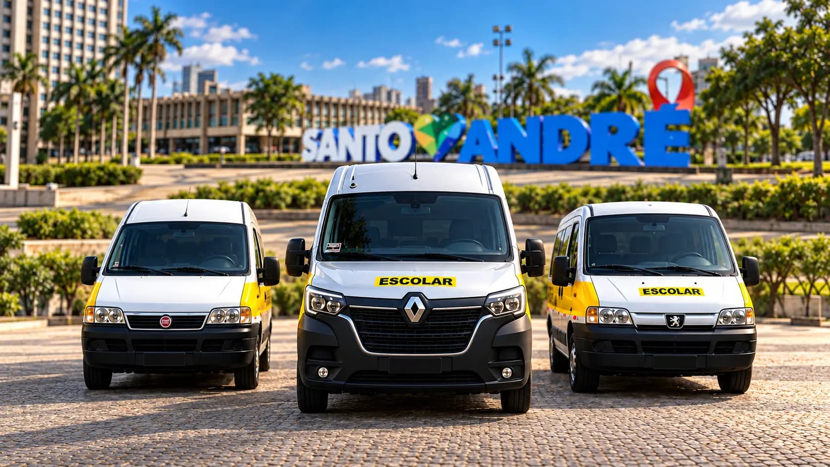 Frota da VC Transporte Escolar em Santo André